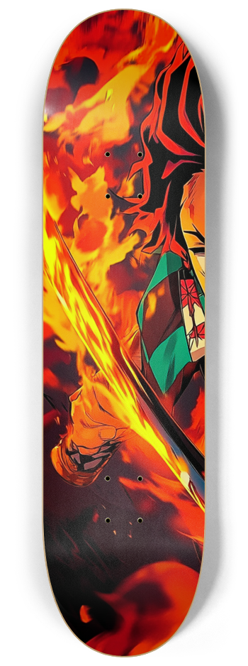 Tanjiro Demon slayer custom Skateboard Series #1