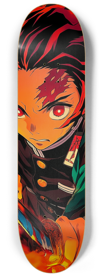 Tanjiro Demon slayer custom Skateboard Series #2