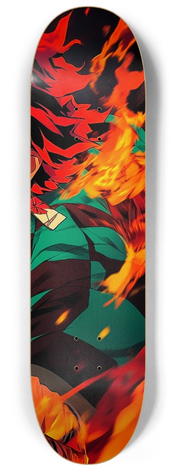 Tanjiro Demon slayer custom Skateboard Series #3