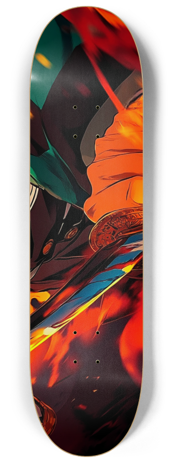 Tanjiro Demon slayer custom Skateboard Series #3