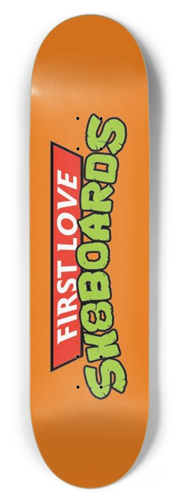 Orange power 8.5 8-1/2 Skateboard Deck