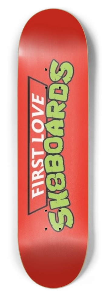 Red power 8.5 8-1/2 Skateboard Deck