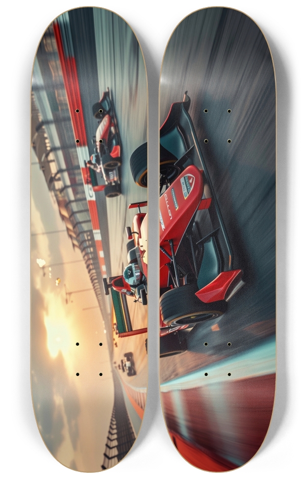 Formula One Race Car Skateboard Two Deck Series 