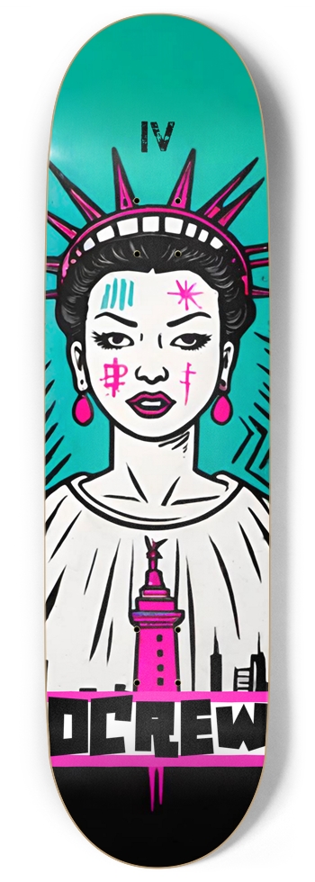 DCREW LADY LIBBY PUNK DECK 04 9 Inch Skateboard