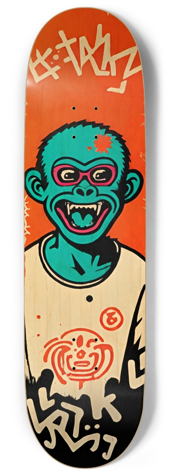 Screaming Monkey Blue Balls PUNK DECK 01