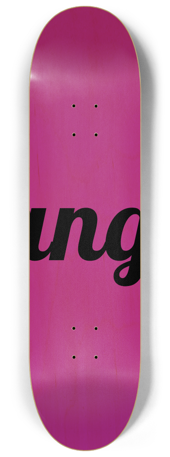 Skateboard Wall Art Series - Banger #2 8-1/4 Skateboard Deck