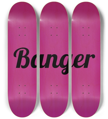 Skateboard Wall Art Series - Banger