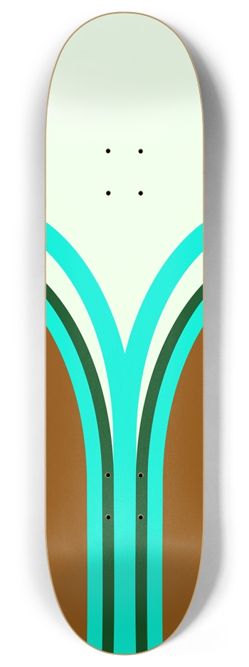 Glow - Open Stripes 8 Inch Skateboard Deck