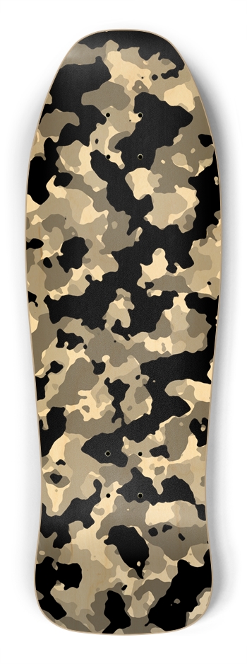 Natural - Camo with Opaque Black Shredder Shape