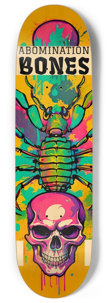 ABOMINATION X BONES HYBRID TERROR DECK 02 9 Inch Skateboard