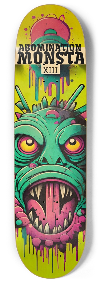 ABOMINATION X MONSTA HYBRID TERROR DECK 01 9 Inch Skateboard