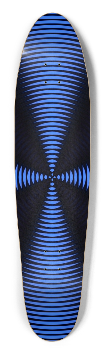 JUDGEMENT Vibrations Blue 01 Longboard Shape