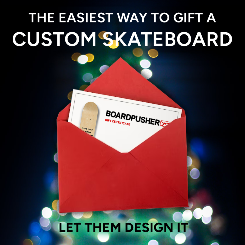 custom skateboard gift certificates last minute chrismtas gift ideas for him teens kids husband dad