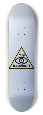 ILLUMINATI skate branded decks