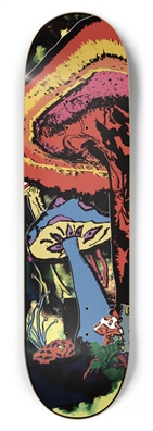 Psychedelic Nature: Vibrant Skateboard Designs