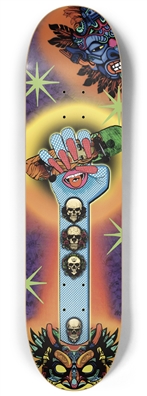 Psychedelic Nature: Vibrant Skateboard Designs