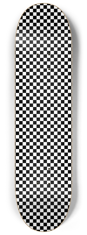 Small Checkerboard 8-1/4 Skateboard Deck