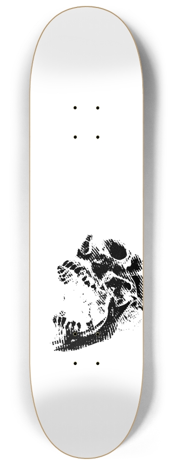 skull (transparent) 8-1/4 Skateboard Deck