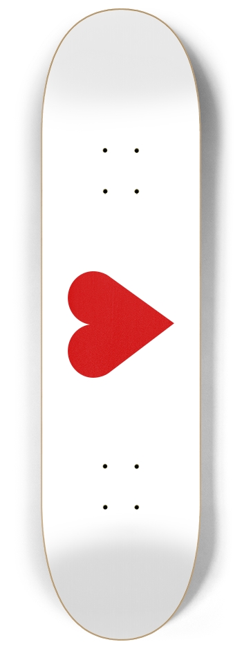 Heart 8-1/4 Skateboard Deck