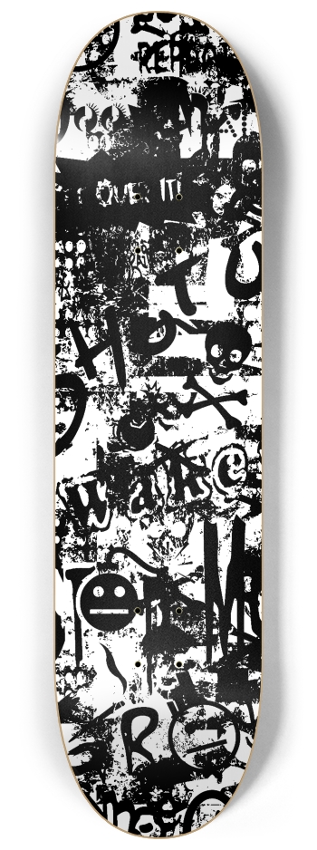 Graffiti Grunge 8-1/4 Skateboard Deck