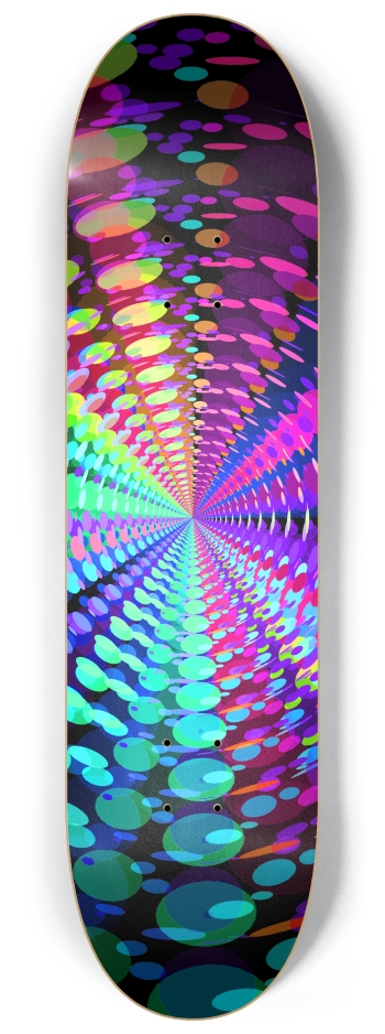 Abstract / Psychedelic Radial Pattern 8-1/4 Skateboard Deck