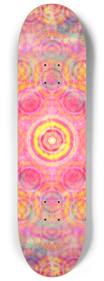 Abstract / Psychedelic Radial Pattern 8-1/4 Skateboard Deck