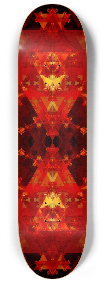 Hexagonal Fractal Pattern 8-1/4 Skateboard Deck