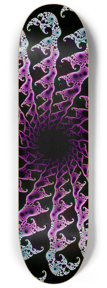 Psychedelic Fractal Vortex 8-1/4 Skateboard Deck