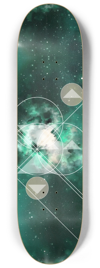 space teal 8-1/4 Skateboard Deck