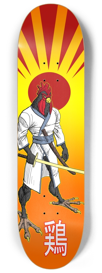 samurai chicken 8-1/4 Skateboard Deck