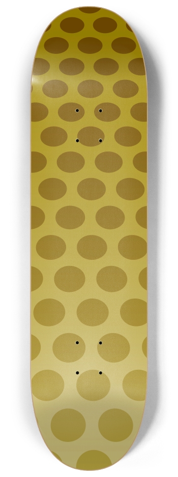 Yellow Dots 8-1/4 Skateboard Deck