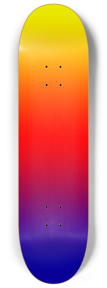 Blue Red Yellow Gradient Background 8-1/4 Skateboard Deck