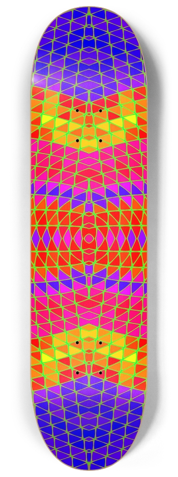 Triangle Grid 8-1/4 Skateboard Deck