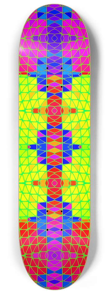 Triangle Grid 8-1/4 Skateboard Deck