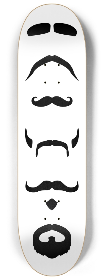 Mustache 8-1/4 Skateboard Deck