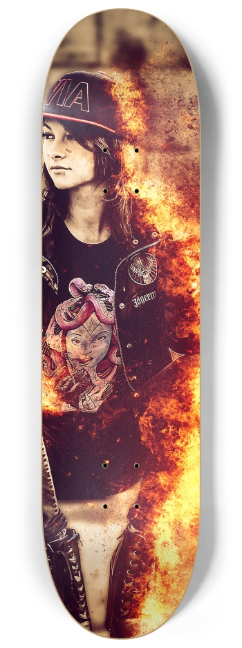 On Fire 8-1/4 Skateboard Deck