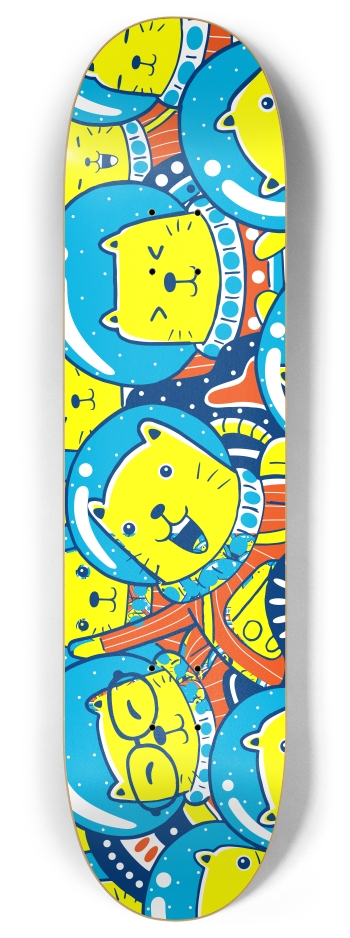 Catstronaughts 8 Inch Skateboard Deck