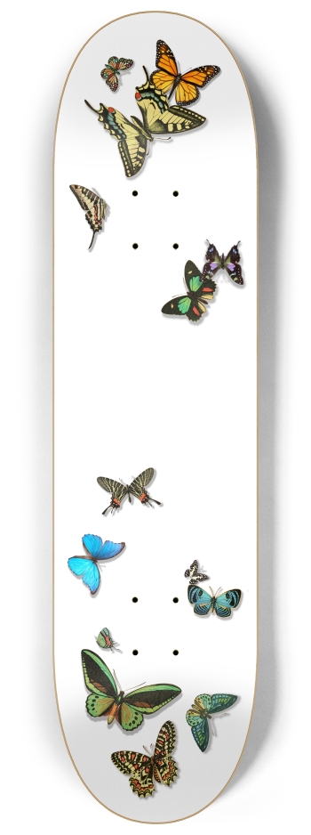 Butterflies 8-1/4 Skateboard Deck