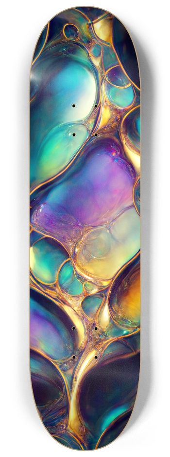 Iridescent 8-1/4 Skateboard Deck