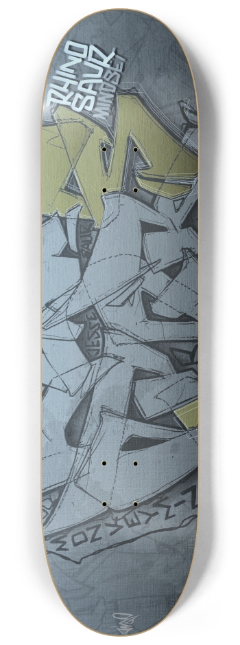 DAY 425 1. rhinosaurarts 8-1/4 Skateboard Deck