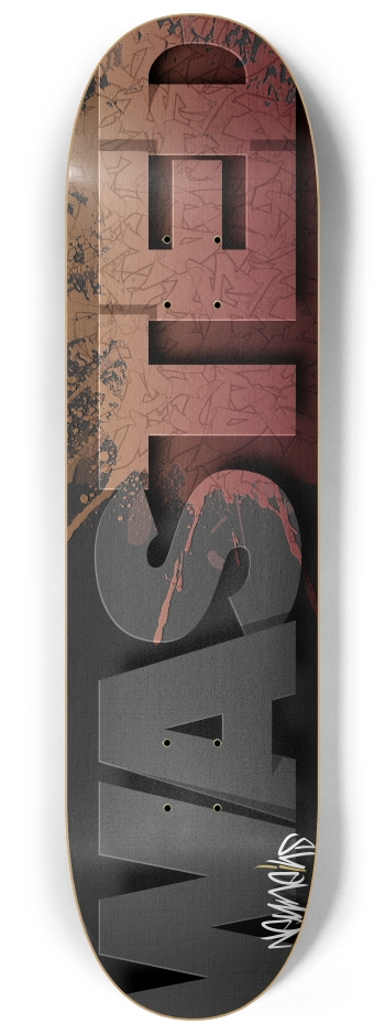 wasteRED 8-1/4 Skateboard Deck