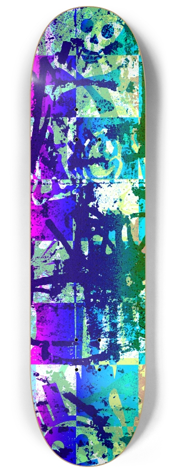 Rainbow Graffiti 8-1/4 Skateboard Deck