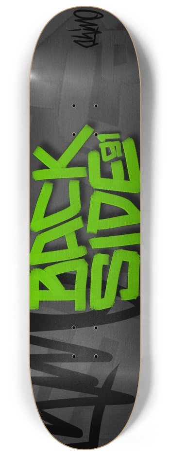 backside 91 8-1/4 Skateboard Deck