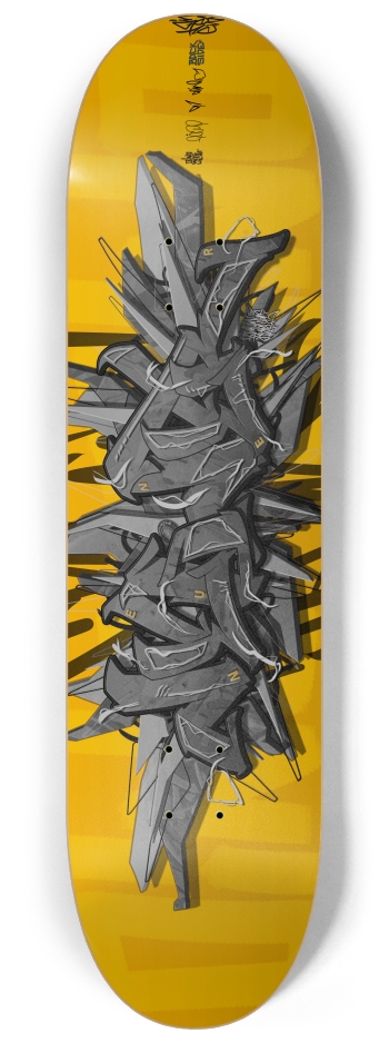 NEUNER orange  8-1/4 Skateboard Deck