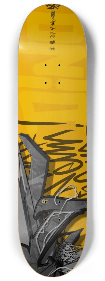 NEUNER orange 2 8-1/4 Skateboard Deck