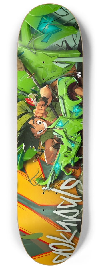 Dino and the Gokupals 1 8-1/4 Skateboard Deck