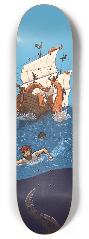 Kraken 8 Inch Skateboard Deck