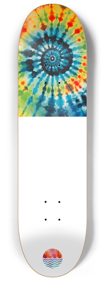 Tie Dye 8-1/4 Skateboard Deck