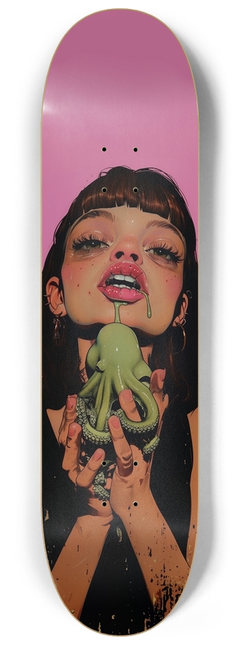 Jelly candy octopus rocky girl 8-1/4 Skateboard Deck