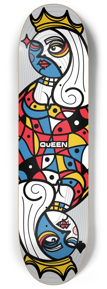 cardz_queen-dp 8-1/4 Skateboard Deck